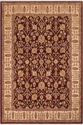 handmade Traditional Kafkaz Brown Beige Hand Knotted RECTANGLE 100% WOOL area rug 8 x 11